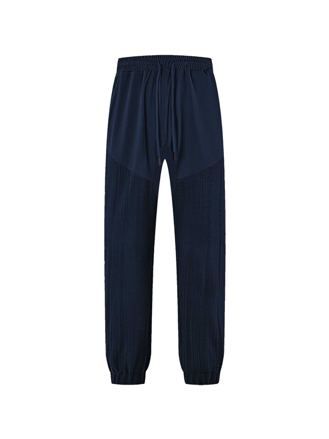 Europa y Estados Unidos ropa de hombre transfronteriza de verano deportivo relajado transpirable de color sólido waffle hombre correa pantalones casuales