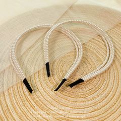 簡約夏季多層珍珠發箍女超仙輕奢高顱頂外出壓發頭箍網紅新款頭飾