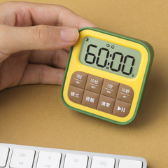 Timer for Children Learning Mini Creative Magnetic Alarm Clock for Students Home Use Plastic Kitchen Gift Fruit Timer