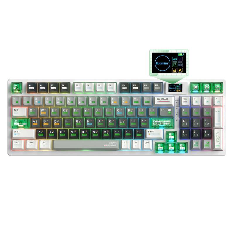 Womier M90 mechanical keyboard gaming wired mechanical keyboard triple mode keyboard with screen Womier M90 mechanical keyboard gaming wired mechanical keyboard triple mode keyboard with screen