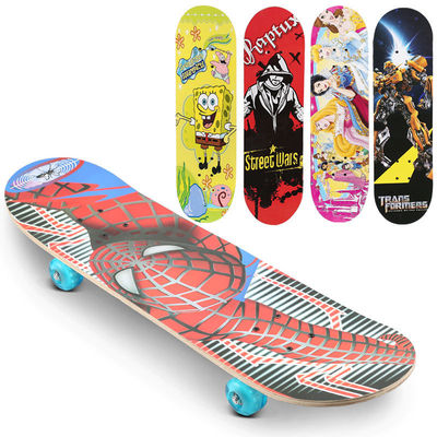 ()children Skate The four round beginner Scooter Teenagers Child Flash men and women Double warp Skateboard Slip