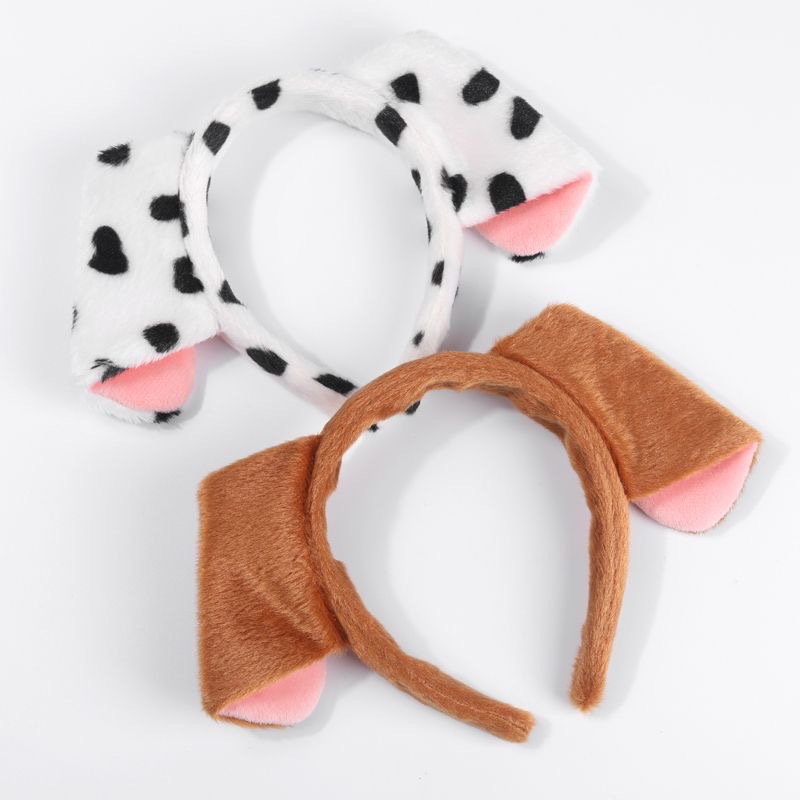 Fascia per capelli dalmata di Halloween, orecchie, guanti, gonna, travestimento per Halloween_voghion.com
