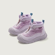 女童雪地靴2025新款冬季儿童鞋子加绒加厚棉鞋女宝雪地棉防水防滑