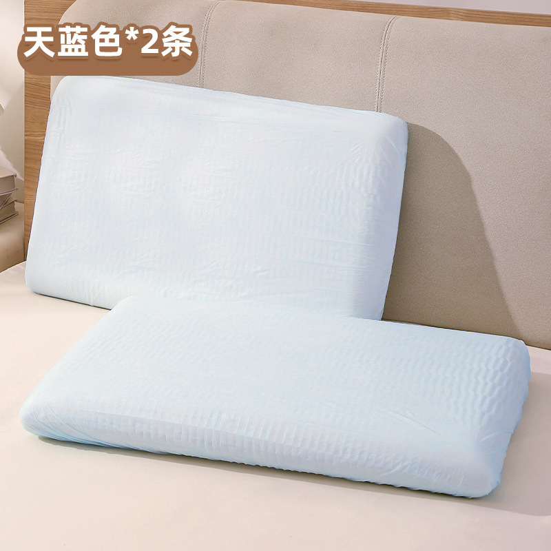 使い捨て枕カバー、旅行用枕カバー、厚みのあるダブルトレインスリーパー、シングルホテル寝具|undefined