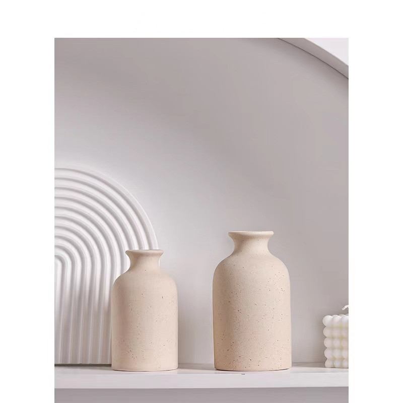 Ins 스타일 세라믹 꽃병 말린 꽃 장식품 북유럽 거실 데스크탑 홈 장식 식물 재배 사진 소품