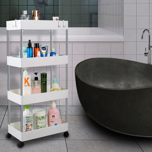 Creative removable gap storage rack Home kitchen trolley storage rack Bathroom floor-standing multi-layer storage rack