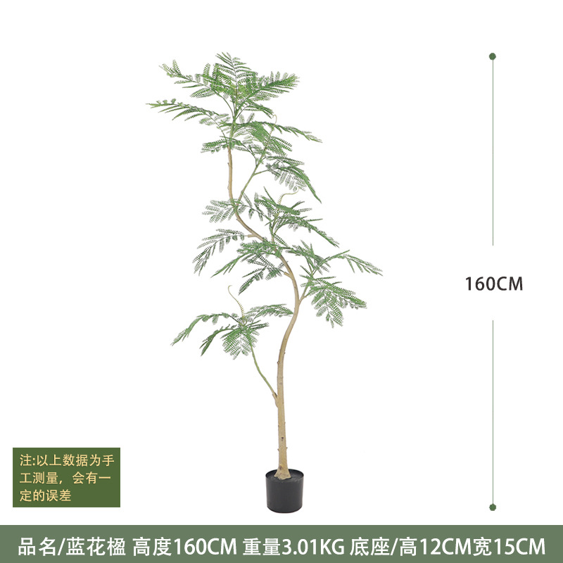 Decoración interior de plantas verdes de simulación de gran tamaño, plátano de bambú, gigantesco, plantas verdes falsas en maceta, paisajismo de plantas de simulación al por mayor image 31
