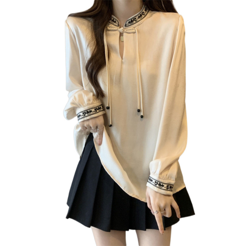 Spring base body-friendly elegant shirt
