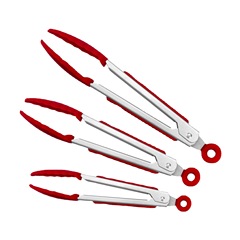 7-inch 9-inch 12-inch set stainless steel kitchen barbecue tools steak silicone food clips barbecue bread salad clips