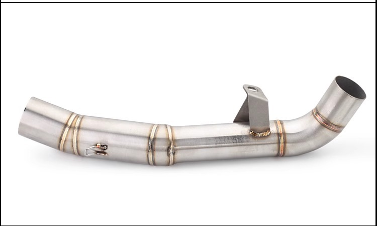 Motorcycle exhaust pipe modification z1000 stainless steel mid-section special non-destructive installation 2007-2009