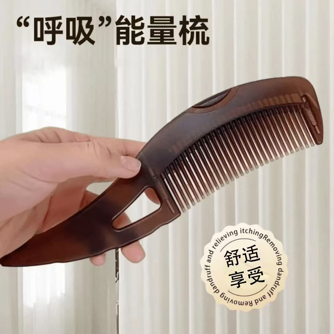 Yuan Meng nuevo color macarón masaje hueco peinado no nudo cráneo alto estilo flojo cuidado del cabello