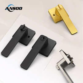 三杆式多色可选把手锁卧室浴室卫生间门锁铝合金静音锁具批发定制