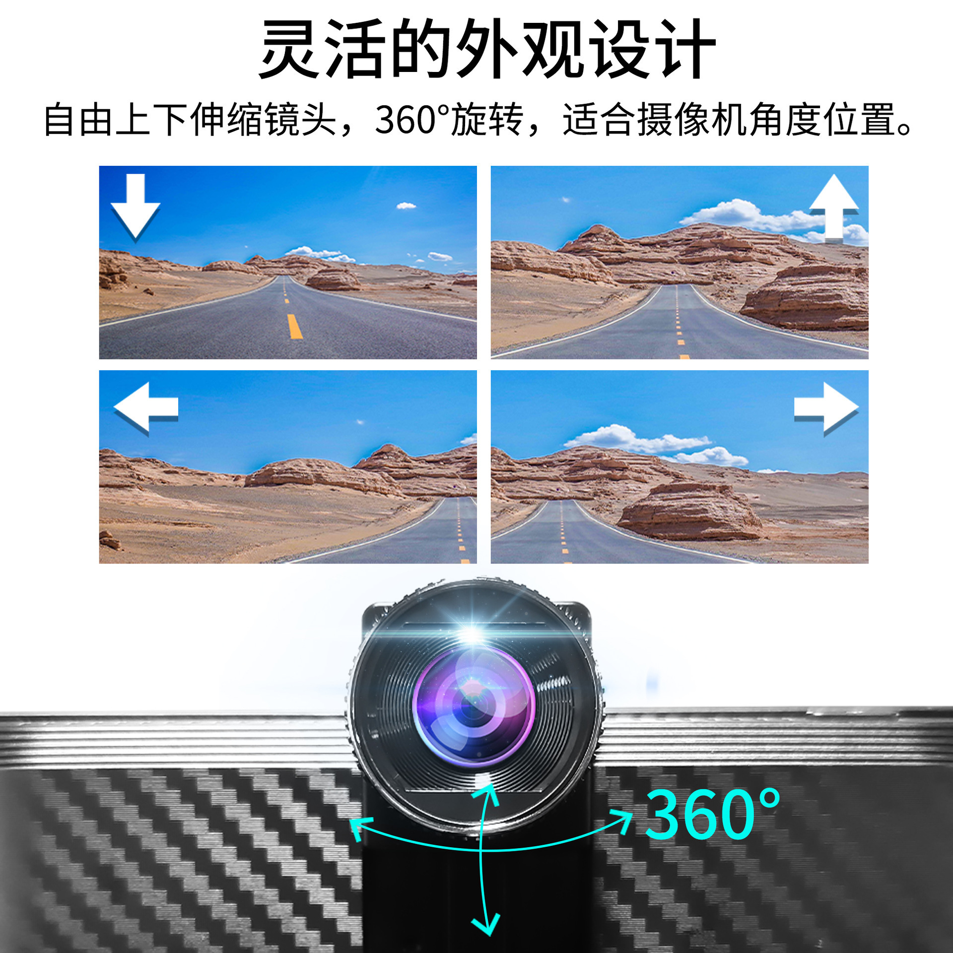 Carplay Dash Cam 4K Front and Rear Dual Recording WiFi Navigation