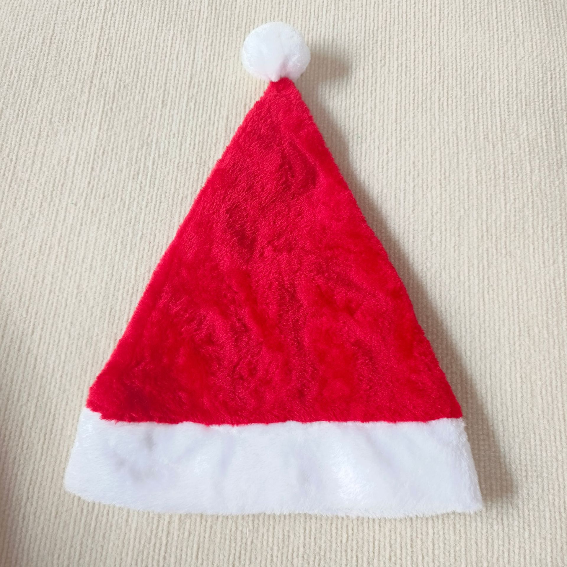 Nuevo sombrero de Navidad luminoso sombrero de regalo de Navidad decoración 5 caja de baterías sombrero de Navidad bola de pelo no brillante