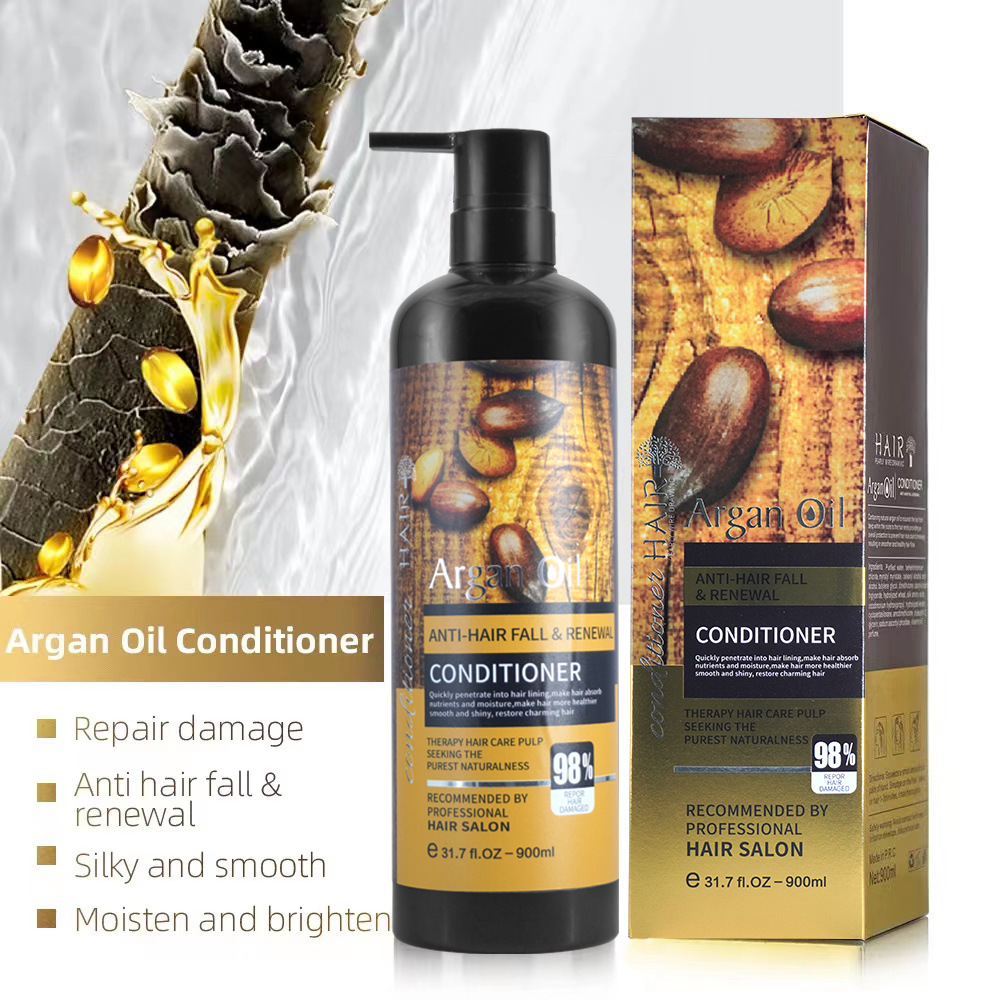 Comercio exterior Arganoil Cuidado Keratin Juego de cuidado de queratina Champú marroquí Acondicionador Mascarilla para el cabello