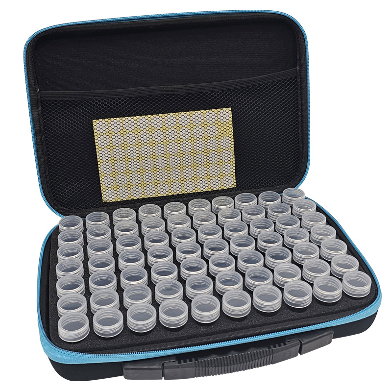 패브릭 블랙 백 블루 지퍼 60 병 스티커