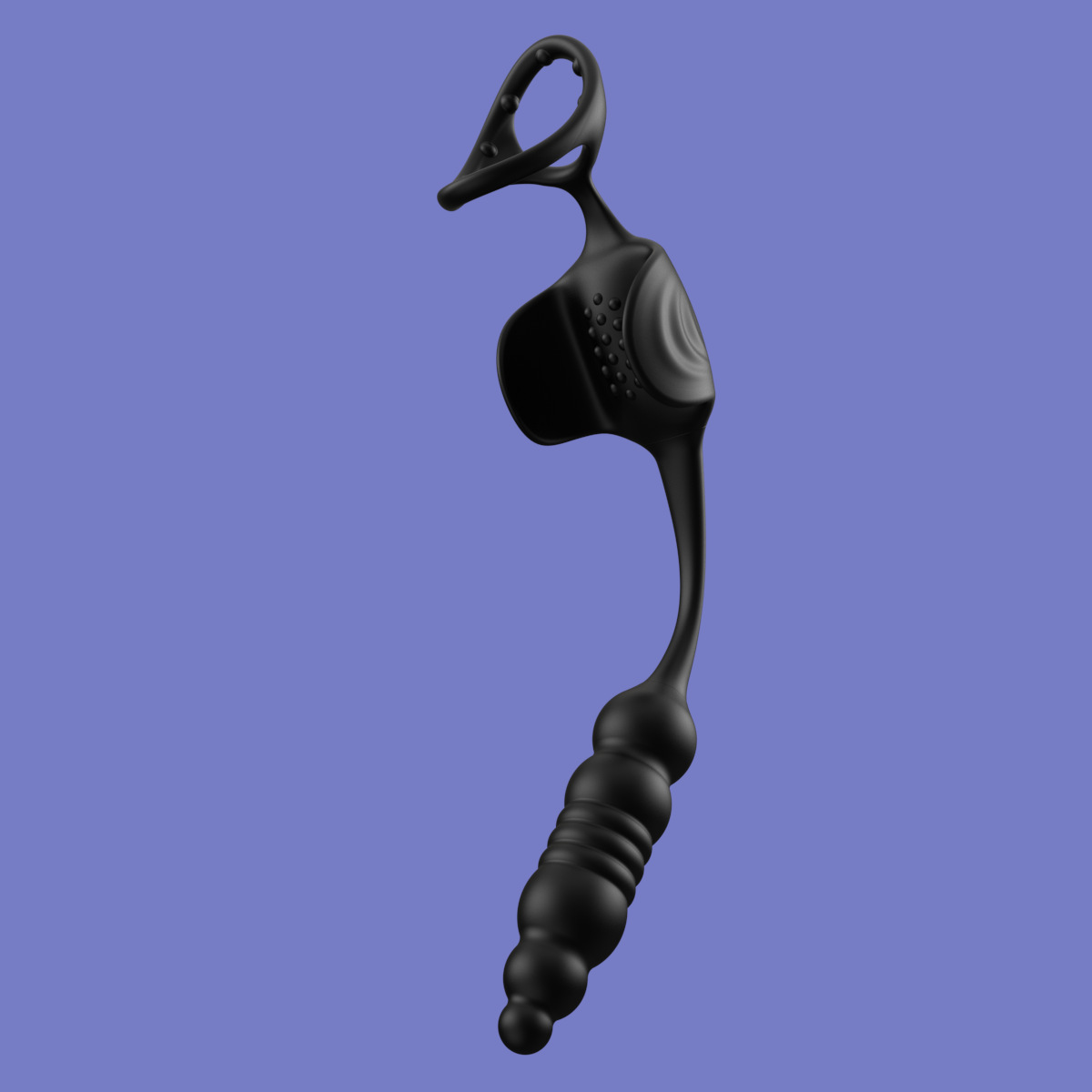 App-Controlled Telescopic Prostate Massager with Vibrating Rear Plug, Silicone — detail image 16