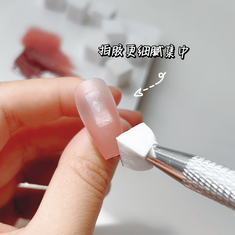 美甲拍拍胶不锈钢四爪海绵夹子抓取宝石锆石钻多功能镊子专用工具|undefined