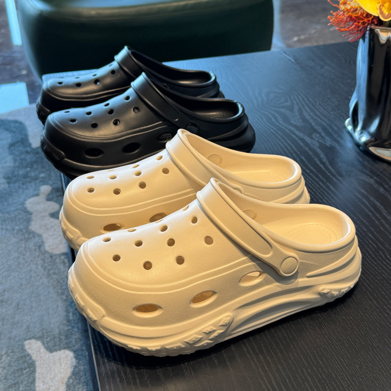 2025 New Thick-Soled Outer Wear Clogs for Women in Summer, Toe-Toe Beach Non-Slip Clogs for Women