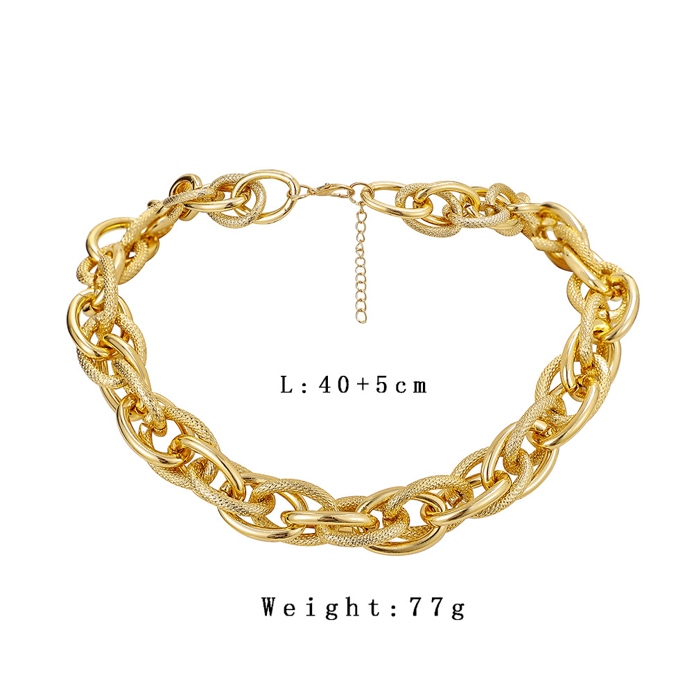 Fashion U Shape Iron Plating Unisex Necklace 1 Piece