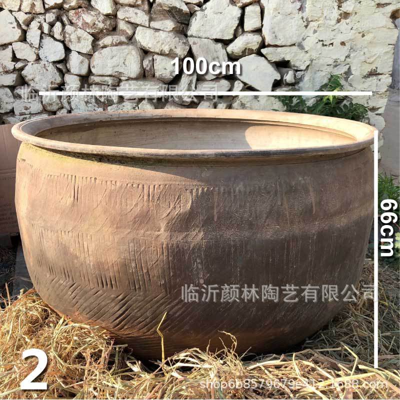 Spot de un metro de gran tanque gran gran tanque de patio gran gran tanque gran tanque de cerámica gran tanque de agua gran tanque de tierra tanque de loto gran tanque de peces