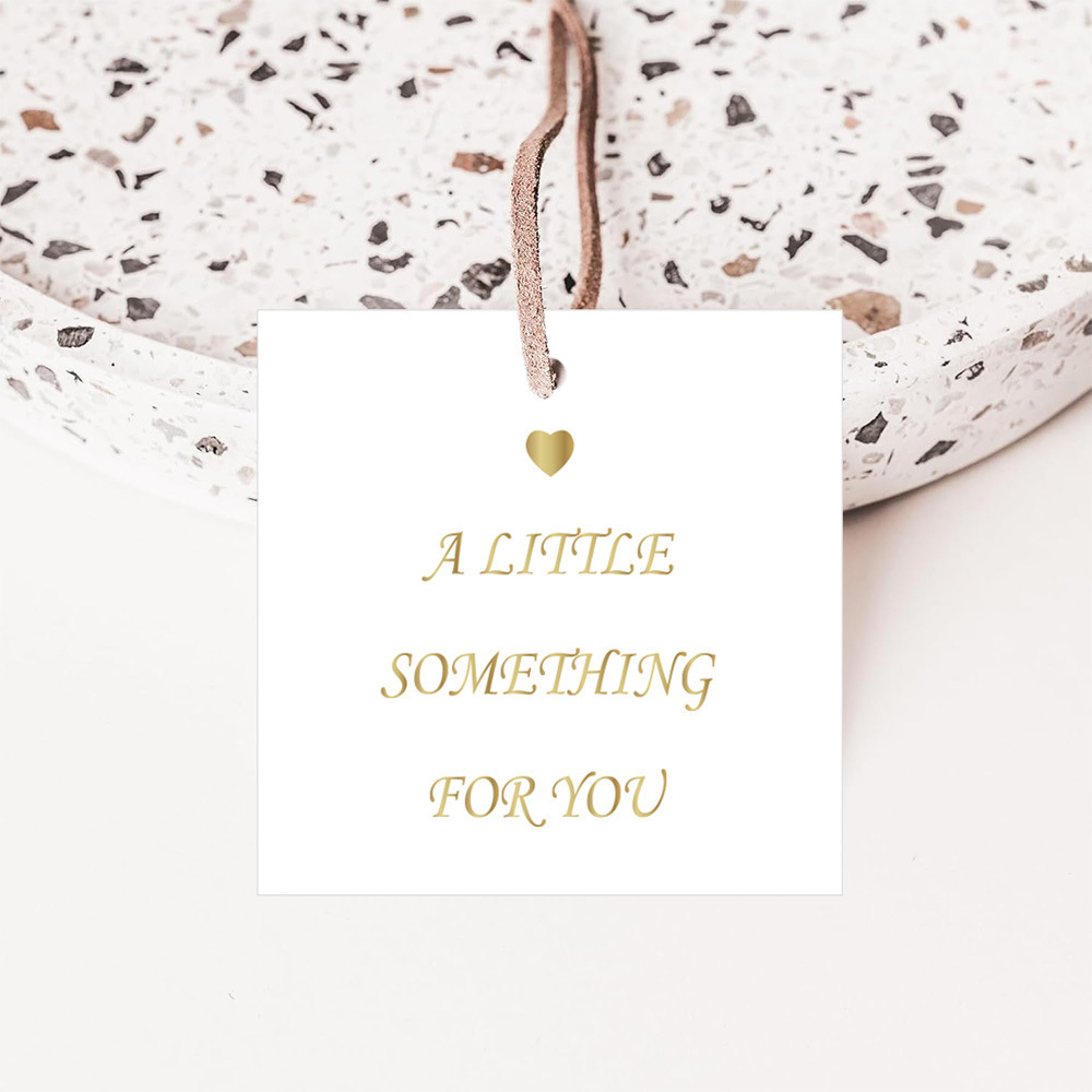 跨境热销现货可书写烫金玫瑰金方形婚礼伴手礼派对商务装饰吊牌