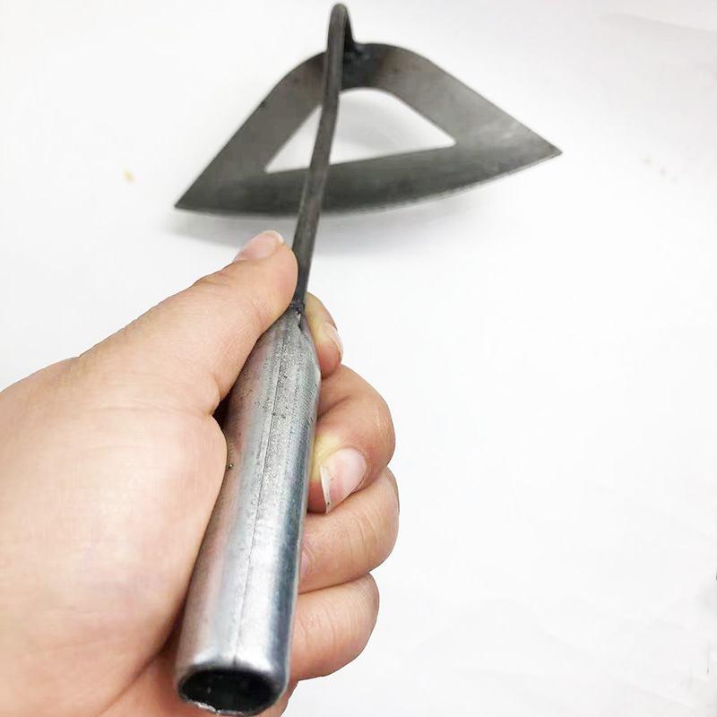 Herramientas de hardware al por mayor mango de hierro hierba azada media luna arco hueco pequeña azada hogar jardín escarda semicírculo pequeña azada