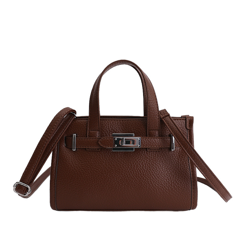 Bolso para mujeres 2026 venta transfronteriza caliente nuevo lichi estampado bolso de mano alta textura lujosa mochila de hombro