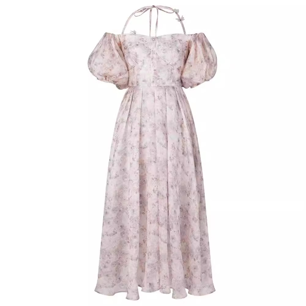 원피스 의류 공장 여성 의류 OEM 작은 배치 가공 생산 지도 샘플 패키지 소재