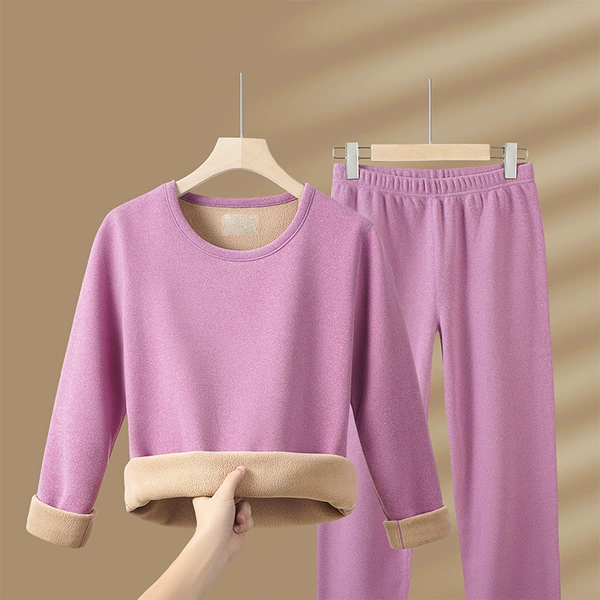 Purple set with a round collar