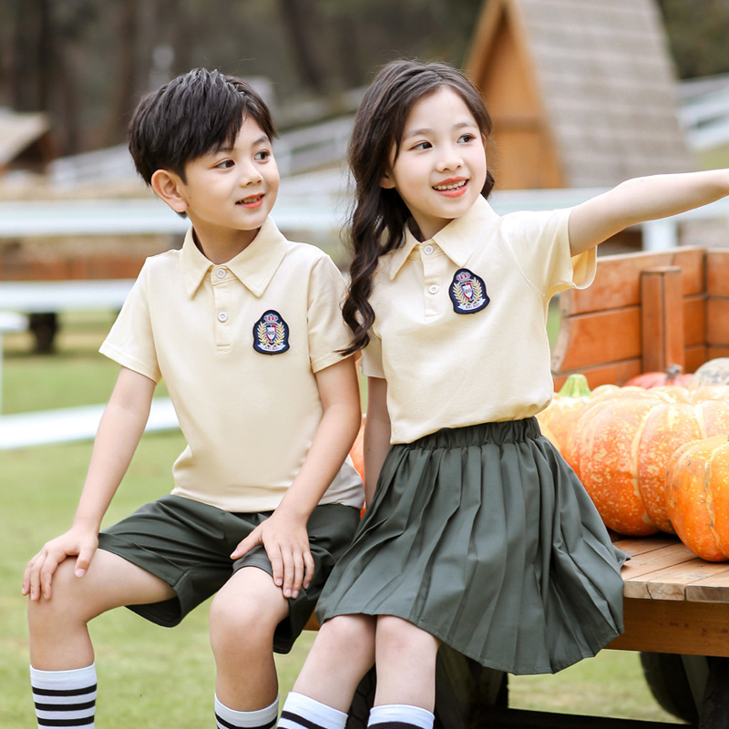 小學生校服夏季幼兒園園服2023新款休閒服百搭套裝兒童班服演出服