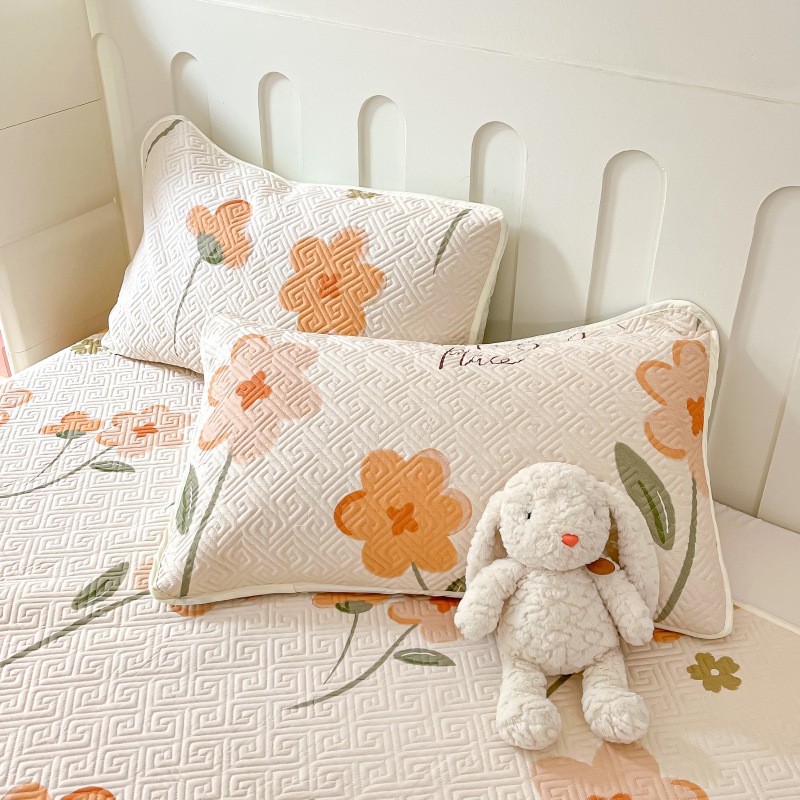 2024 nuevo producto de impresión de algodón cubierta de cama de algodón ins ventana doble cubierta de cama lavable a máquina multipieza conjunto exclusivo transfronterizo