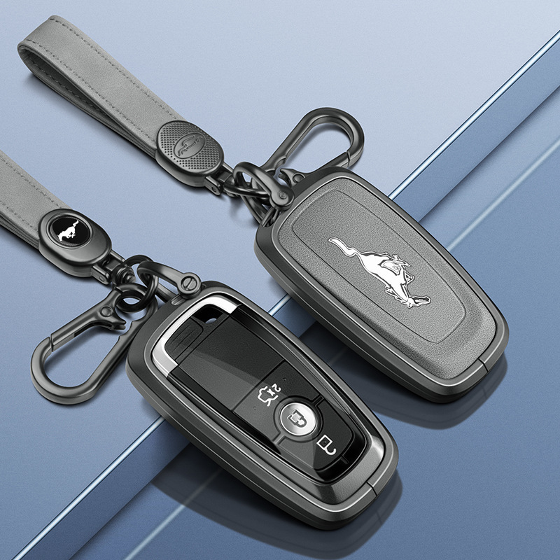 Suitable for Ford Mustang Key Cover Mach-E Electric Horse Car Cobra Gt Shell Keychain