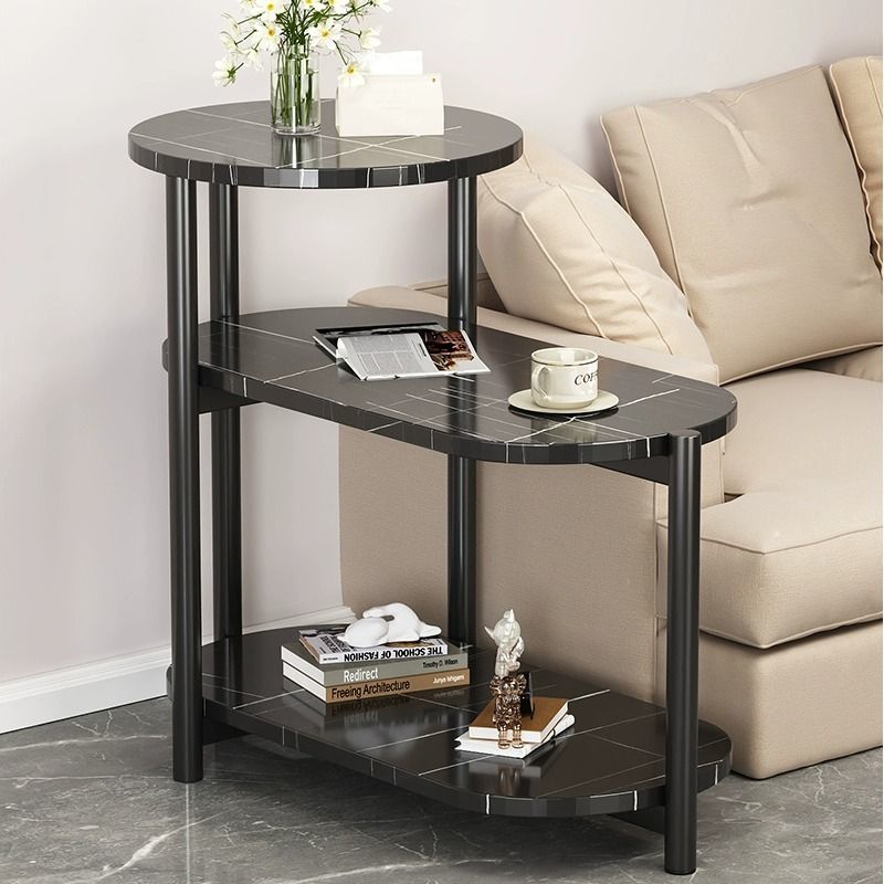 Simple Household Small Coffee Table Storage Rack Sofa Side Cabinet Side Cabinet Table Corner Table Living Room Bedroom High-End Side Table