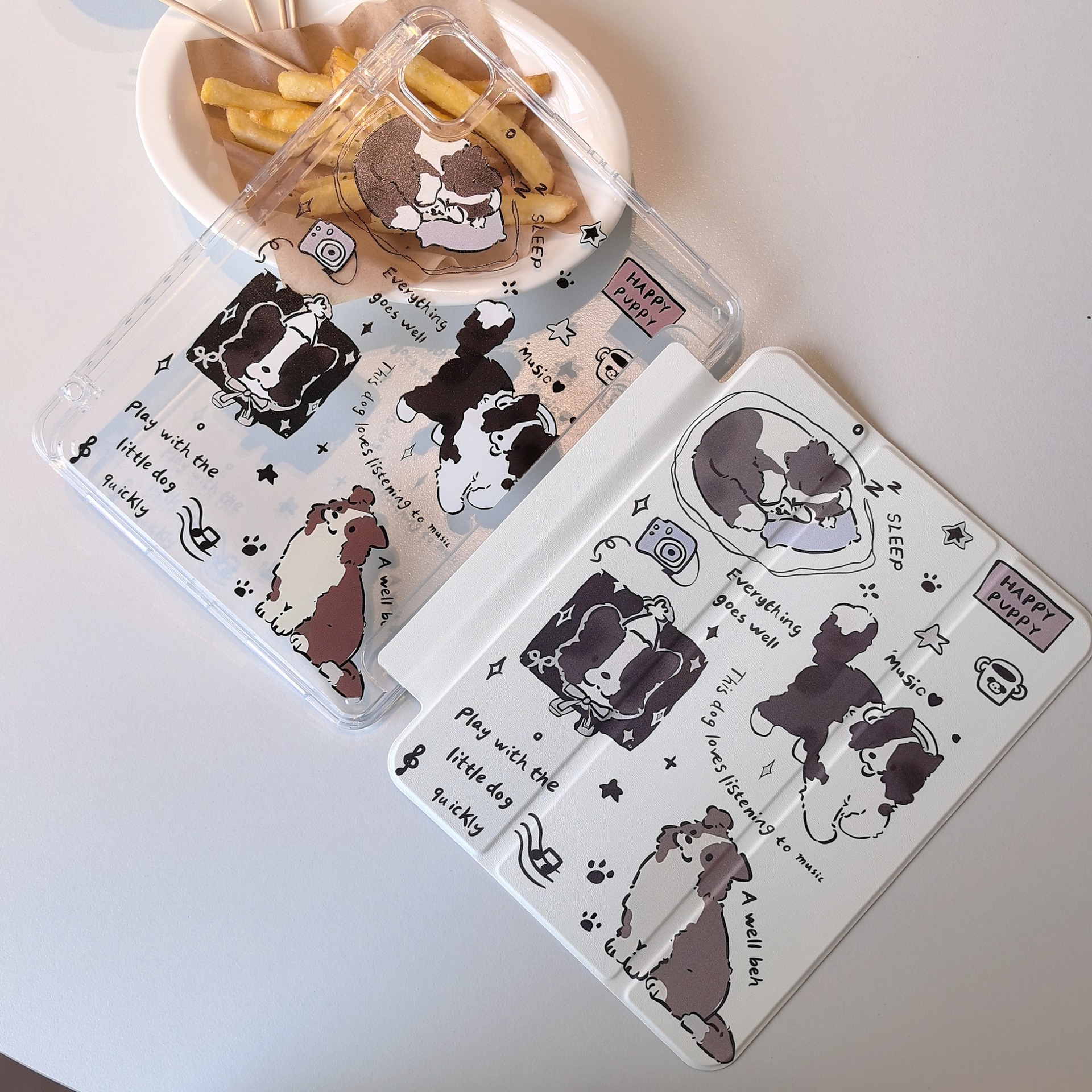 Suitable for iPad Air7 Tablet Protective Case Mini6 with Pen Slot Pro 11inch Cartoon 10Th Generation Anti-Bend 10.2