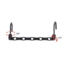 热卖居家旅行整理折叠衣架小巧便捷衣柜防滑收纳架子5孔360°旋转