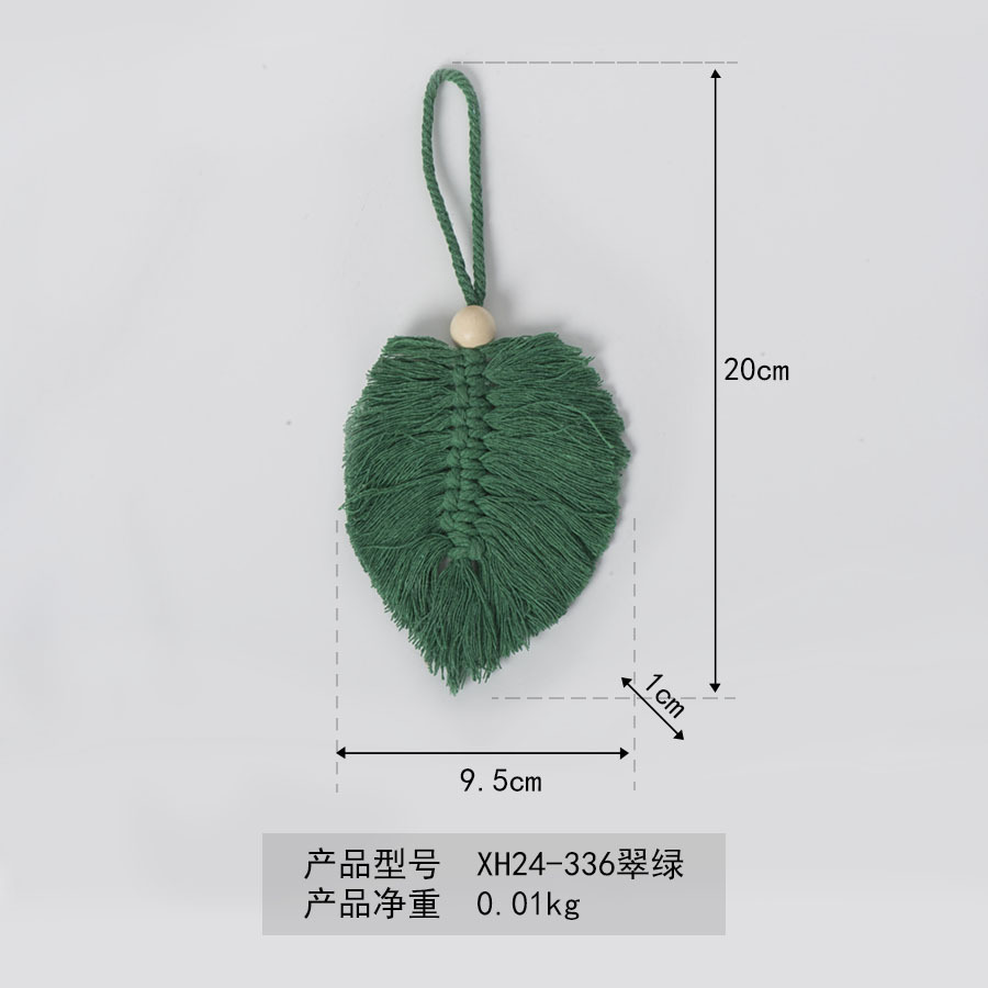 Bohemia hoja de algodón colgante tejido a mano tapices de pared hoteles residenciales porche colgante decorativo creativo