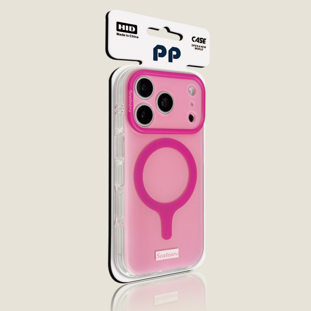 Funda Magnética para iPhone 17 Pro Max y 16 de Acrílico con Absorción Magnética y Anti-caídas
