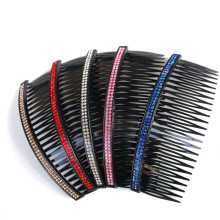 地摊 淘宝一元 二元店新款双排钻24齿发梳 发簪 插梳发饰批发