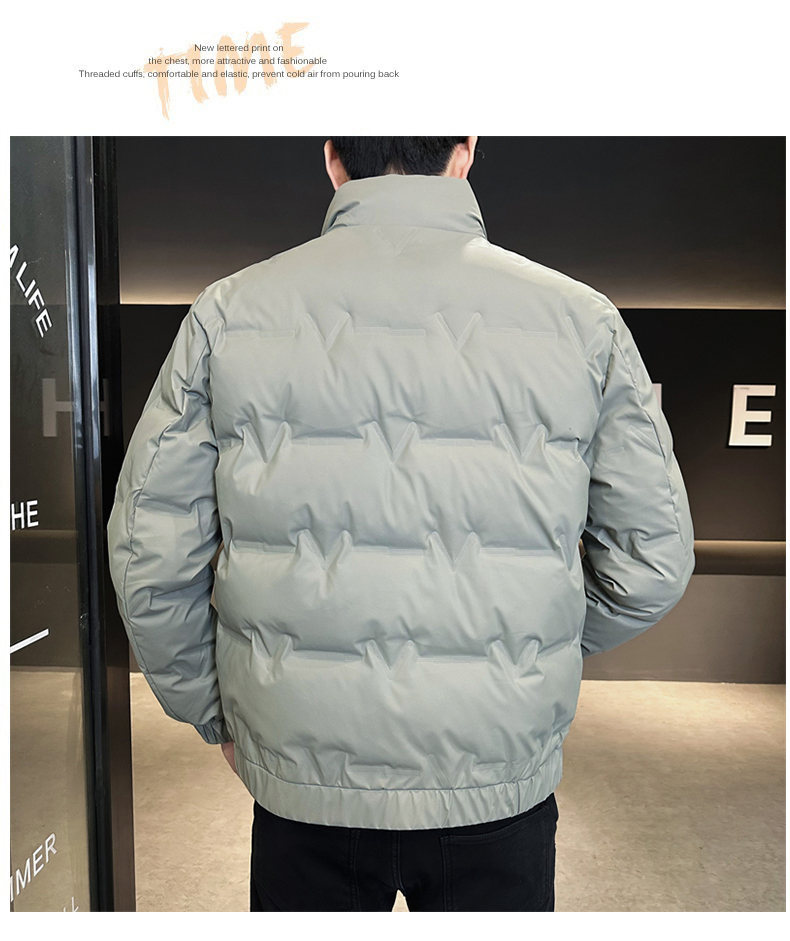 Men's Clothing Short lightweight Silk cotton jacket for men 2024 new style stand up collar handsome fashion warm winter men's jacket_voghion.com