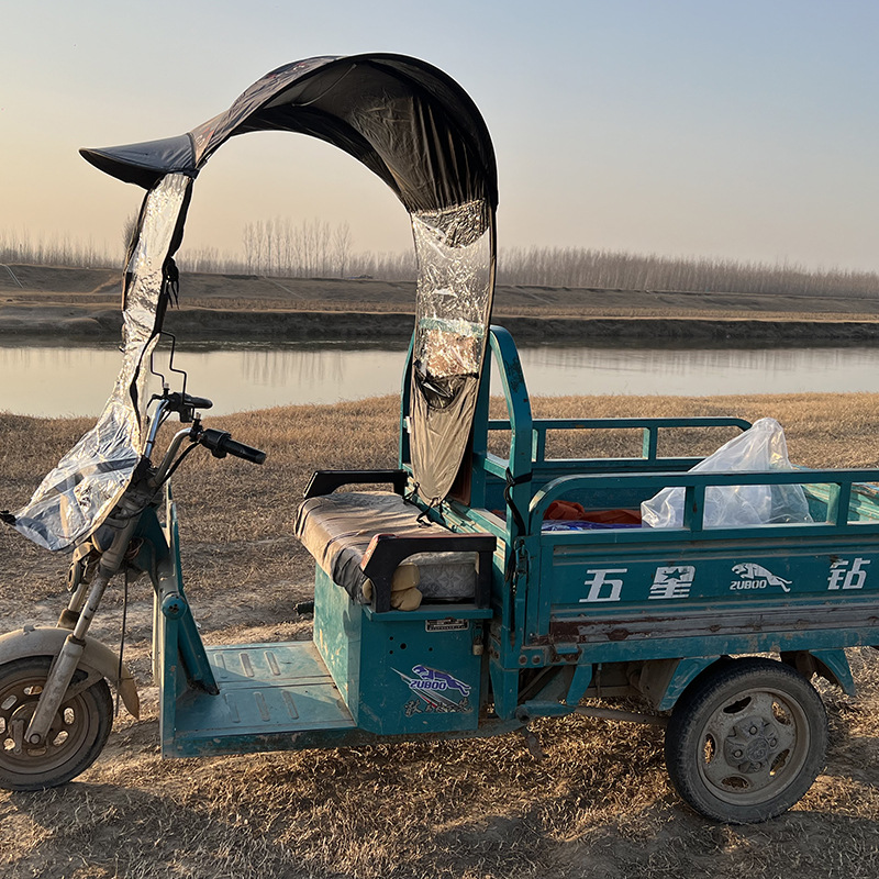 Electric motorcycle canopy, sun and rain protection umbrella, electric scooter canopy, windproof cover, new detachable safety umbrella