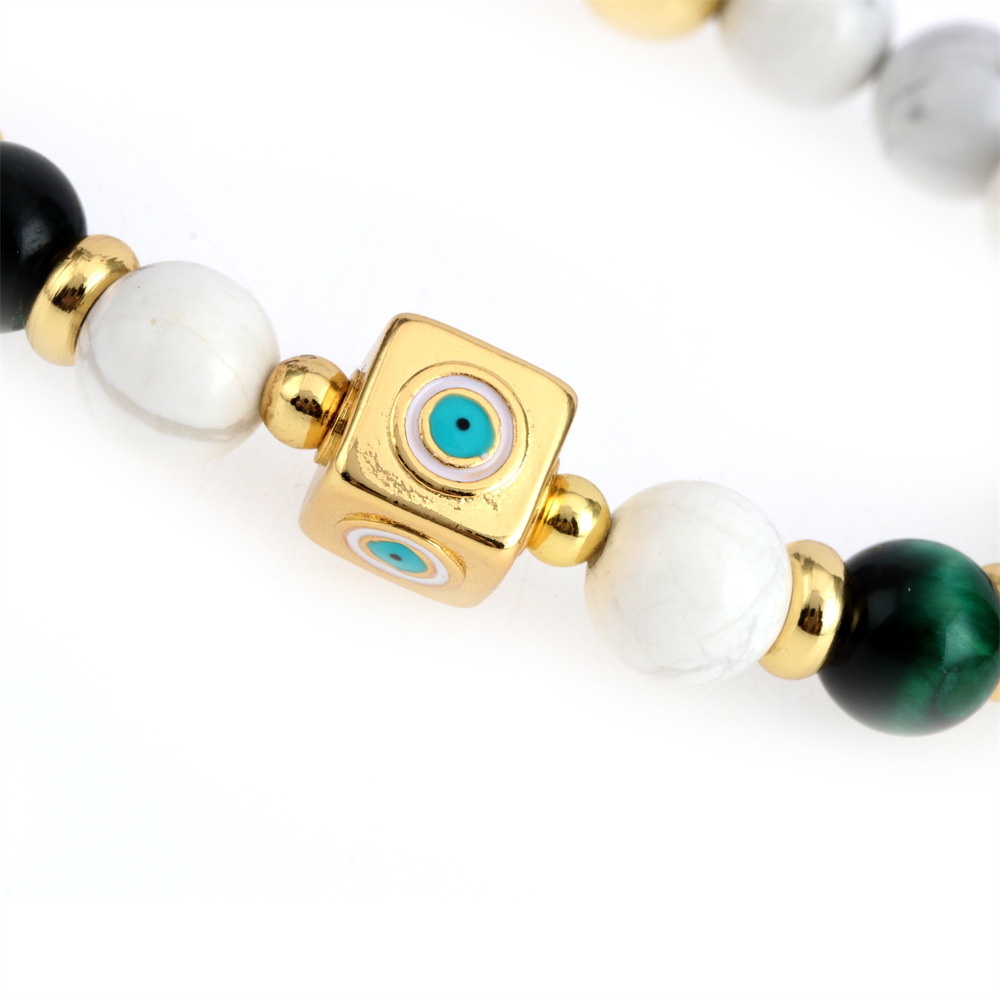 Fashion Eye Copper Enamel Bracelets 1 Piece