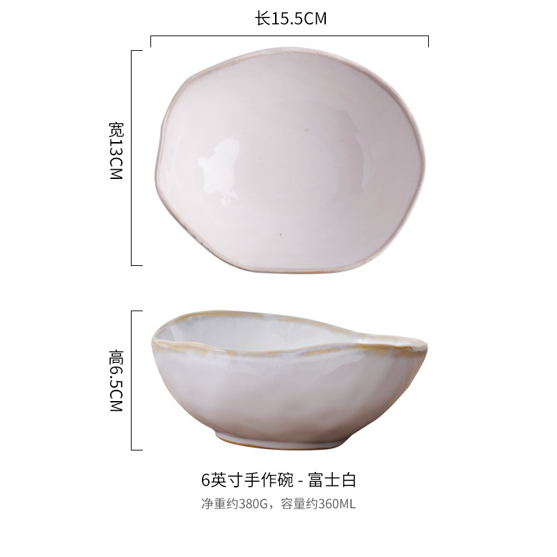 Hogar horno de estilo Japonés vajilla de porcelana de hueso creativo restaurante de estilo Nórdico Hotel irregular plato de cerámica plato conjunto