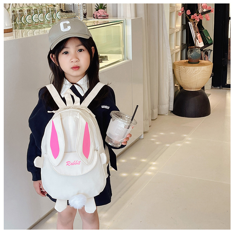 150g Weight Plush Fashion Element Zipper Closure Type Double Shoulder Straps Strap Type Functional Backpack Bags Type Casual Occasion Nylon Material Kids Backpack Backpack Solid Color Pattern All Seasons Season Unisex Gender Cute Style Oval Shape Solid Color Casual Kids Backpack Functional Backpack 4