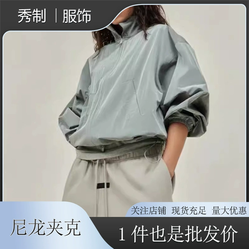 FOG FEAR OF GOD24 новая многострочная нейлоновая куртка с металлической молнией ESSENTIALS, модная