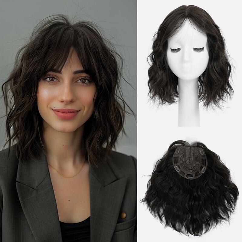 Cross-Border European and American Wigs, Lace Front Water Wave Wigs, Short Curly Synthetic Wigs, Wool Curls Hairpieces Wigs Cross-Border European and American Wigs, Lace Front Water Wave Wigs, Short Curly Synthetic Wigs, Wool Curls Hairpieces Wigs