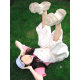 Korean Style White Overalls Women's 2025 Spring and Summer New Niche Design Sense Loose Casual Age-reducing Straight Pants