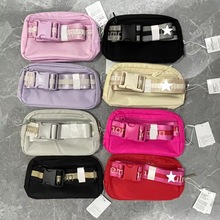 lulu腰包户外防水跑步运动尼龙胸包斜挎包女跨境批发女士潮流腰包