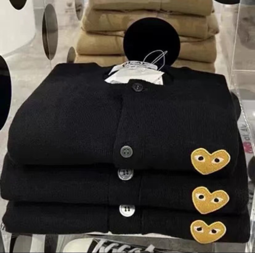 日本のニットセーター、川久保田風セーター、カーディガン、カップル・親子お揃い、メンズゆったりハート柄ウールセーター、保陵風インナー