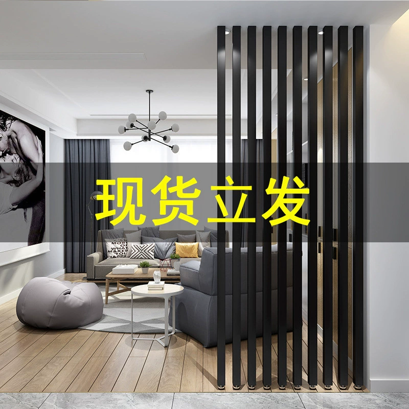 Простая современная перегородка из кованого железа для гостиной, столовой, офиса, декоративная настенная перегородка, оптовая продажа входных колонн